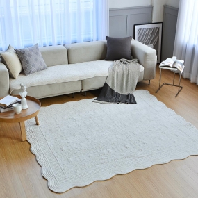 [1+1 할인] 클로리스 극세사 워싱 카페트 겸 스프레드 2size 3color