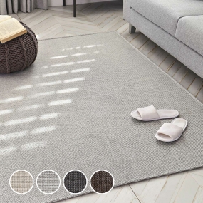 BEST 솔레이 먼지없는 사이잘룩 여름 거실 사계절 러그 4size