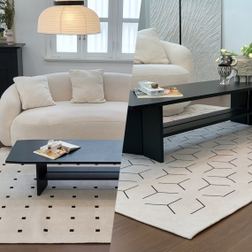 셔닐 타일패턴 이지케어 방수 러그