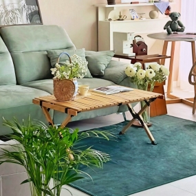 힐링미 단모 사계절 워셔블 방수 러그